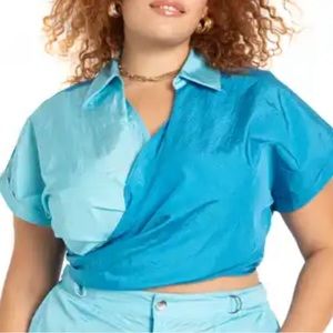 Sporty Nylon Crop Top